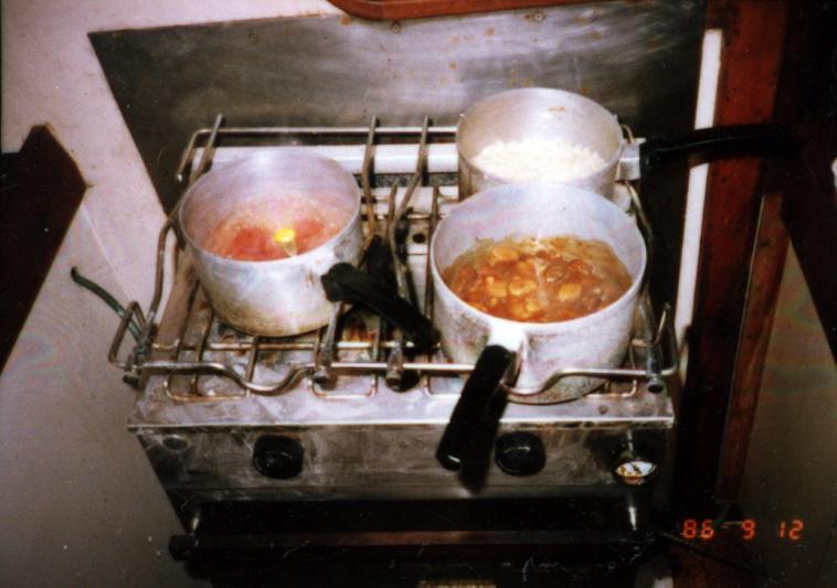 Cooking on board
